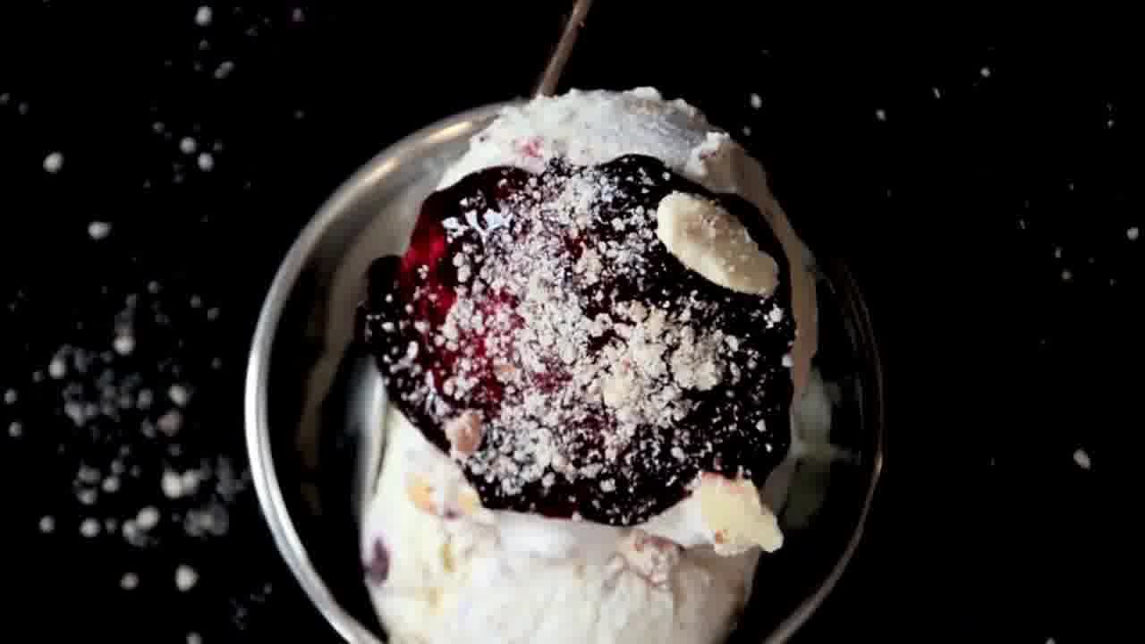 Image of the cooking step-1-9 for No Churn Peach Blueberry Ice Cream (Video)