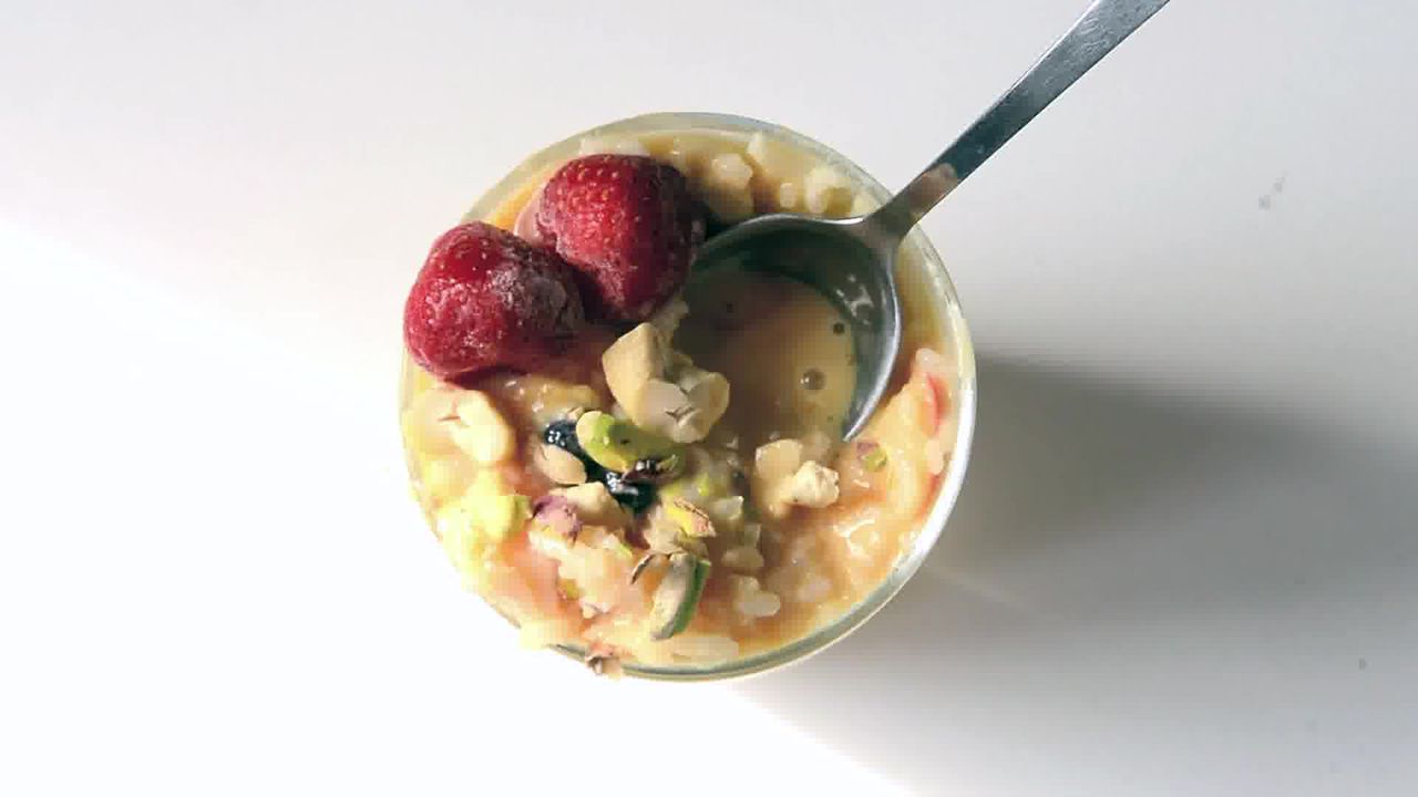 Image of the cooking step-1-6 for Rajasthani Sweet Oliya Recipe – Fruity Rice Yogurt Pudding