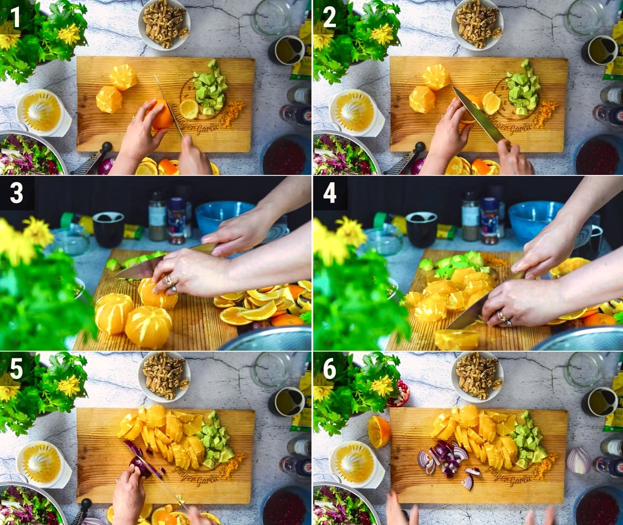 Image of the cooking step-1-3 for Orange Salad
