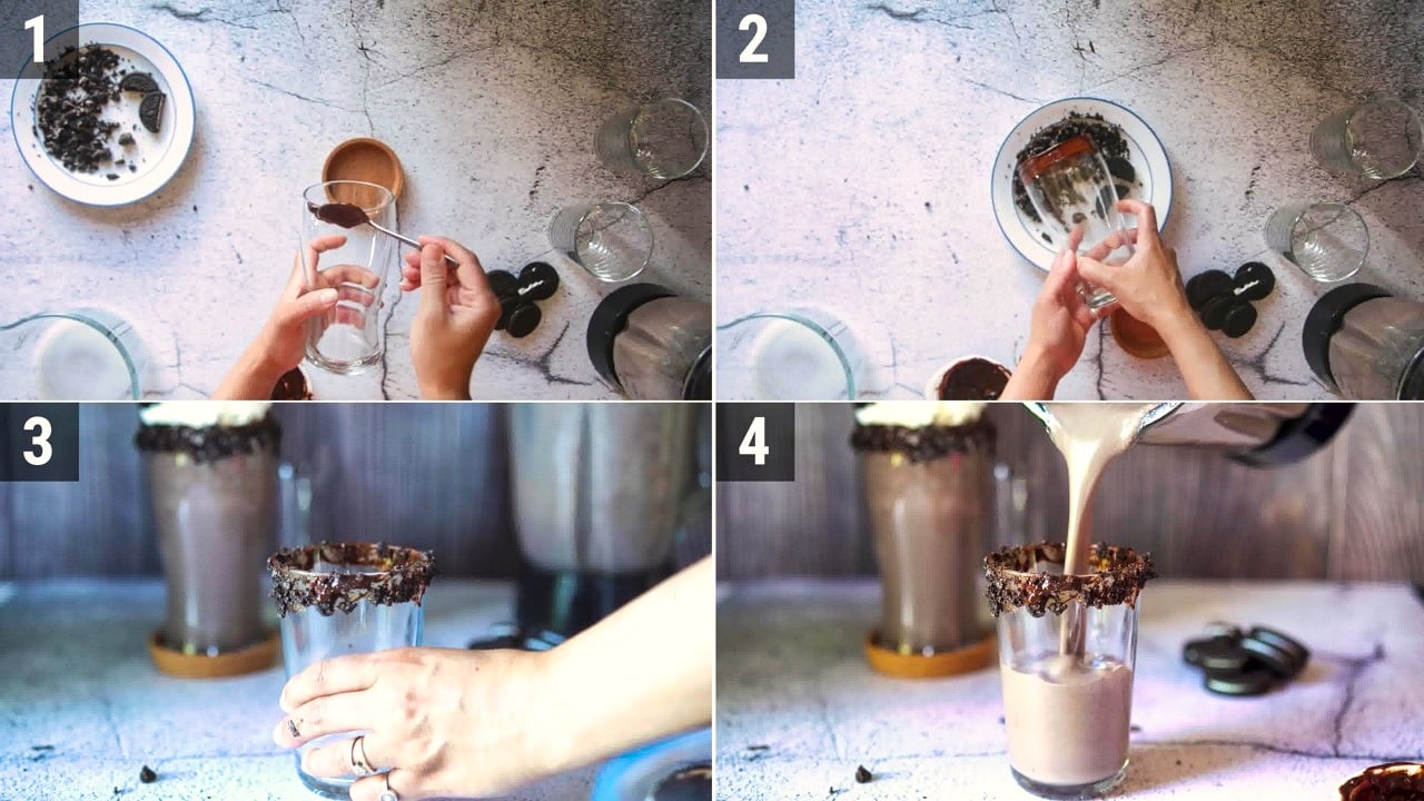 Image of the cooking step-1-2 for Oreo Milkshake