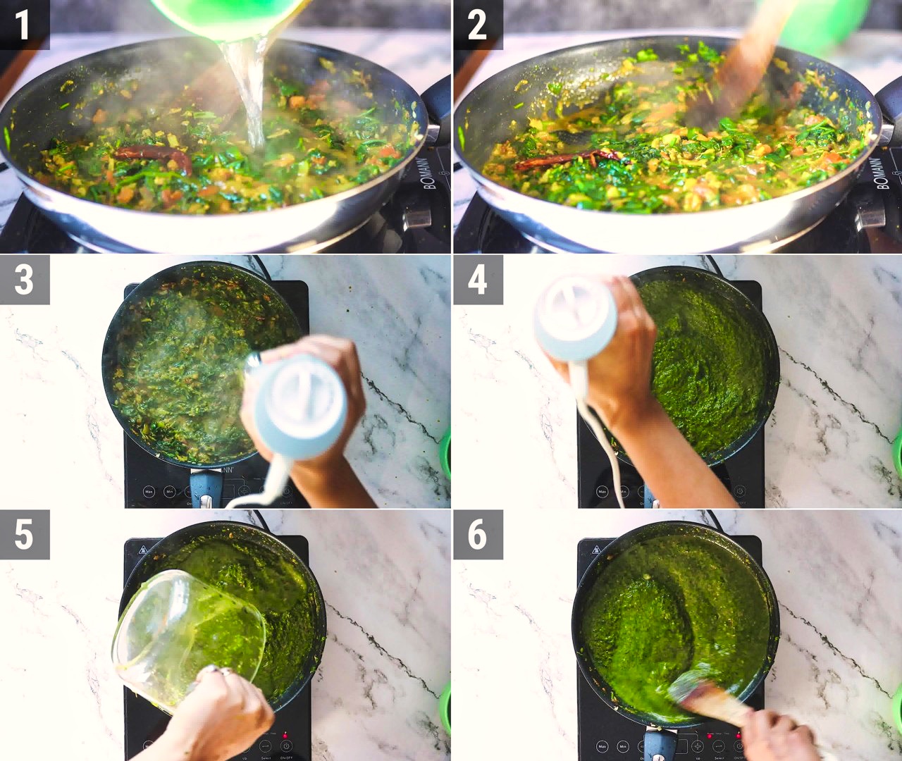 Image of the cooking step-1-5 for Palak Chole