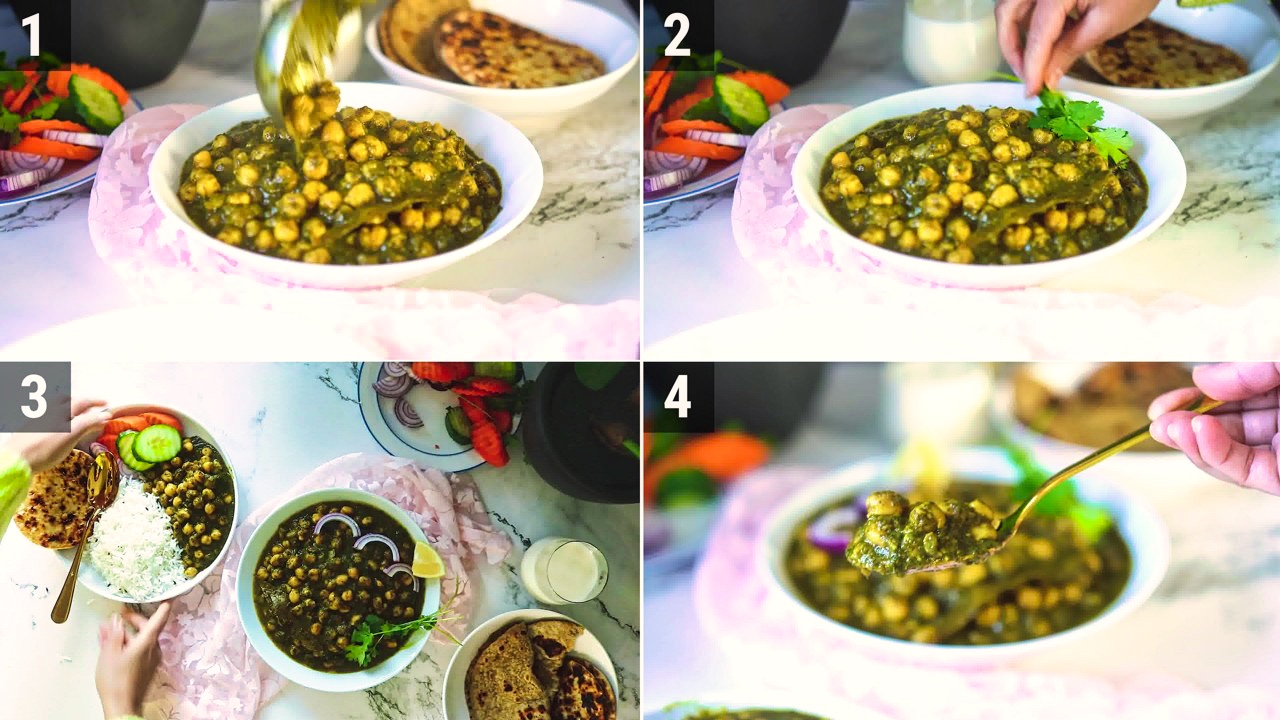 Image of the cooking step-1-8 for Palak Chole