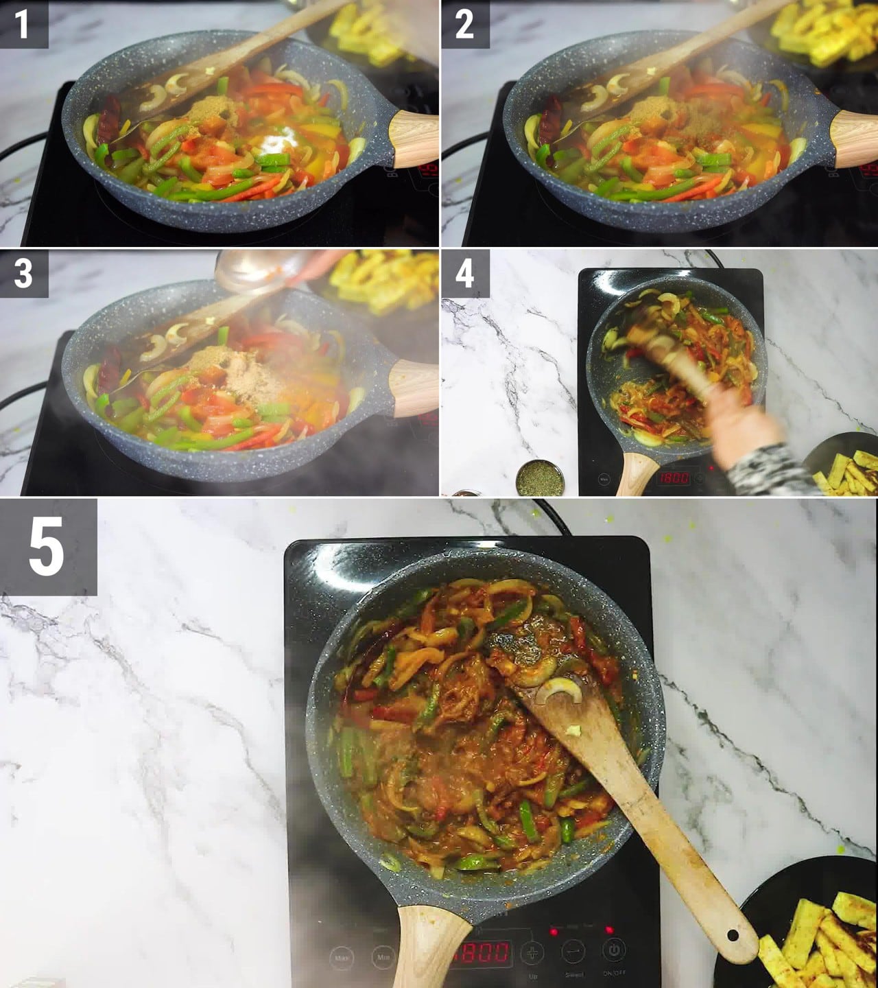 Image of the cooking step-3-4 for Paneer Khurchan