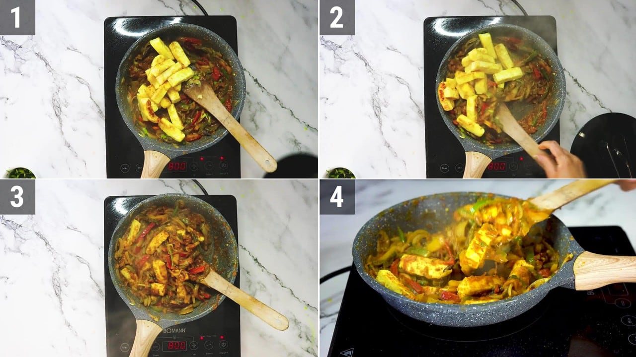 Image of the cooking step-3-6 for Paneer Khurchan