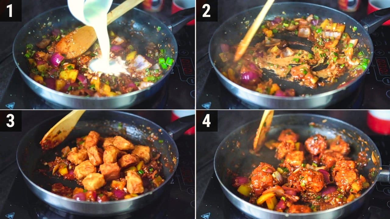 Image of the cooking step-4-3 for Paneer Manchurian