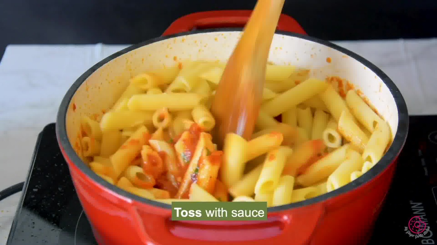 Image of the cooking step-1-10 for Penne Arrabbiata - Pasta Arrabiata