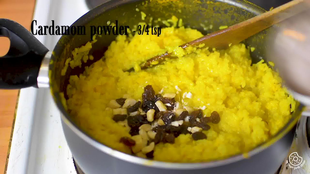 Image of the cooking step-1-12 for Paush Khichda - Sweet Khichdi (Pan, Cooker, Instant Pot)