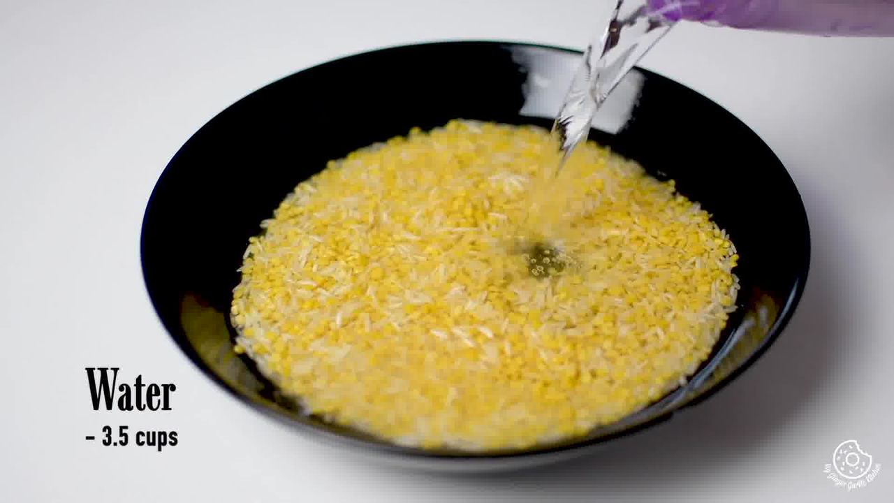 Image of the cooking step-1-2 for Paush Khichda - Sweet Khichdi (Pan, Cooker, Instant Pot)