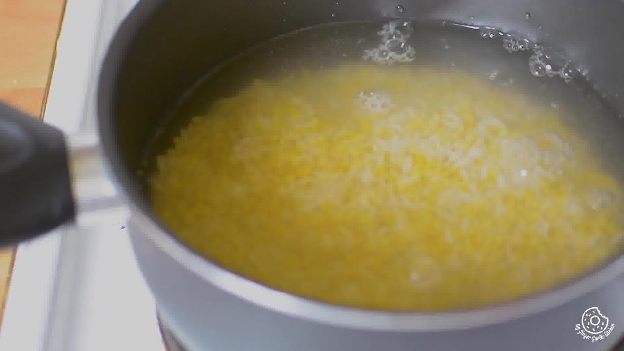 Image of the cooking step-1-3 for Paush Khichda - Sweet Khichdi (Pan, Cooker, Instant Pot)