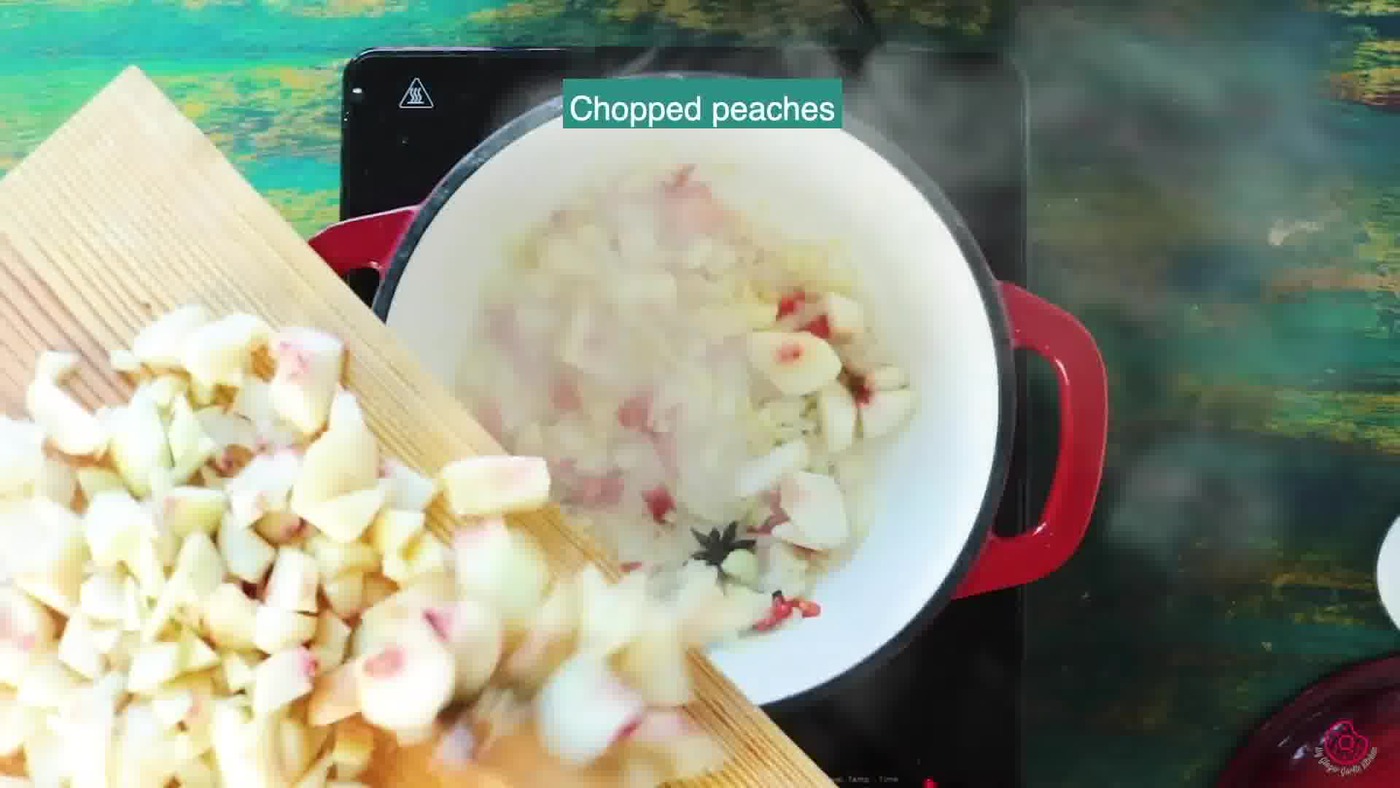 Image of the cooking step-2-9 for Peach Chutney
