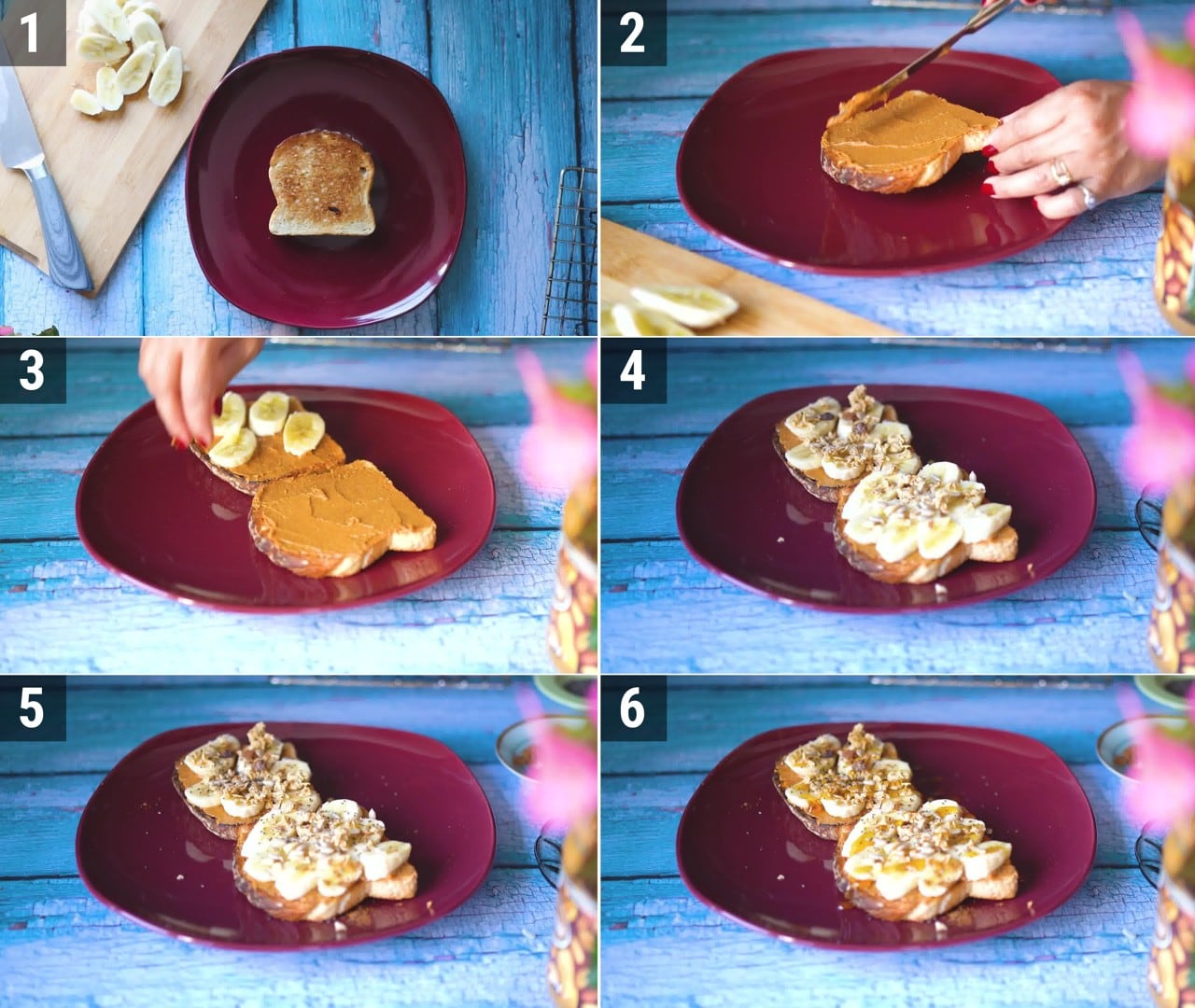 Image of the cooking step-3-1 for Peanut Butter Banana Toast