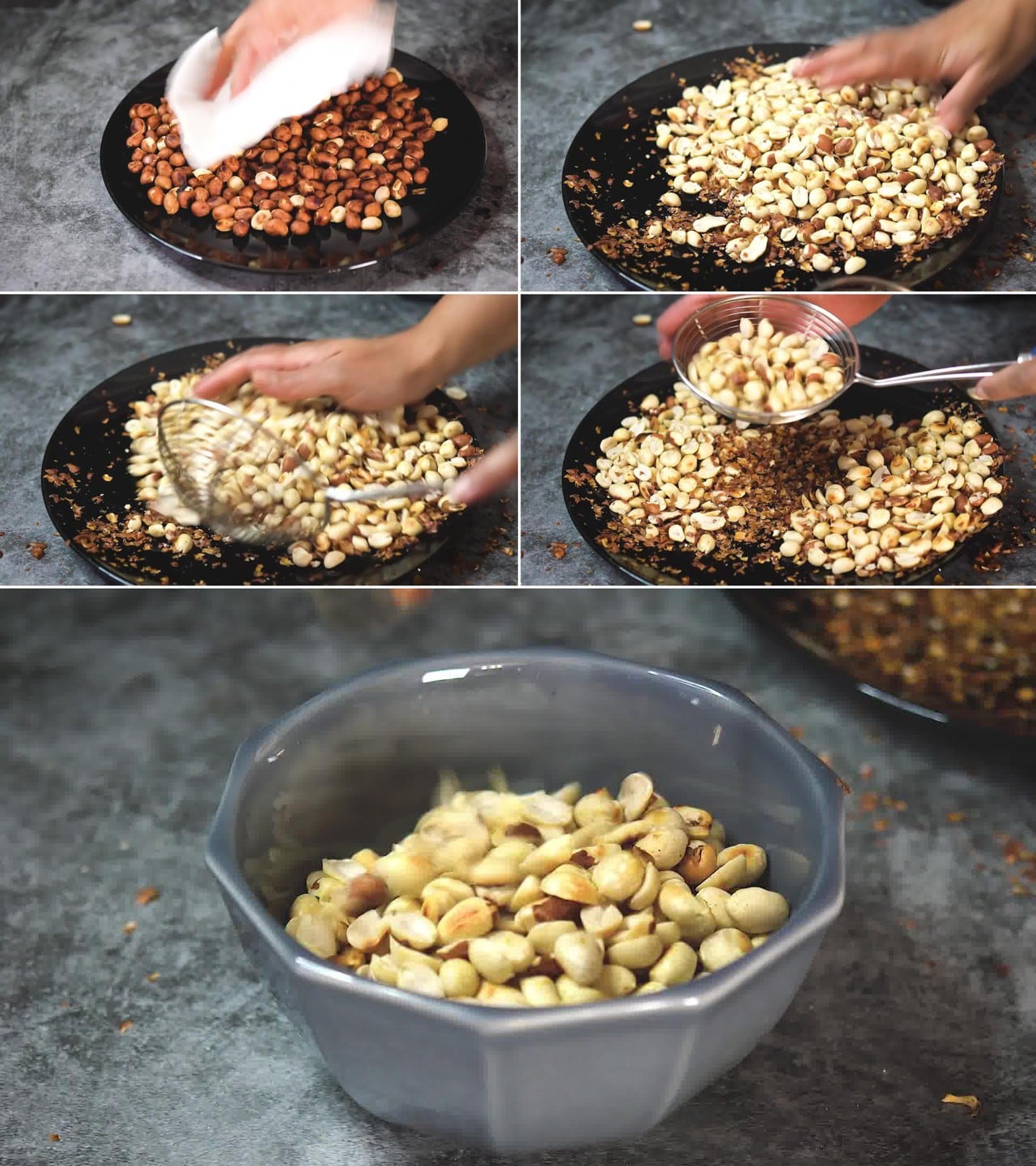 Image of the cooking step-1-3 for Peanut Ladoo