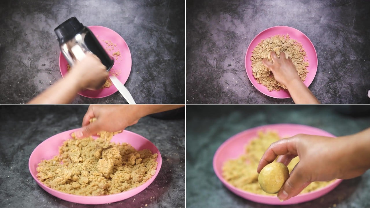 Image of the cooking step-1-7 for Peanut Ladoo