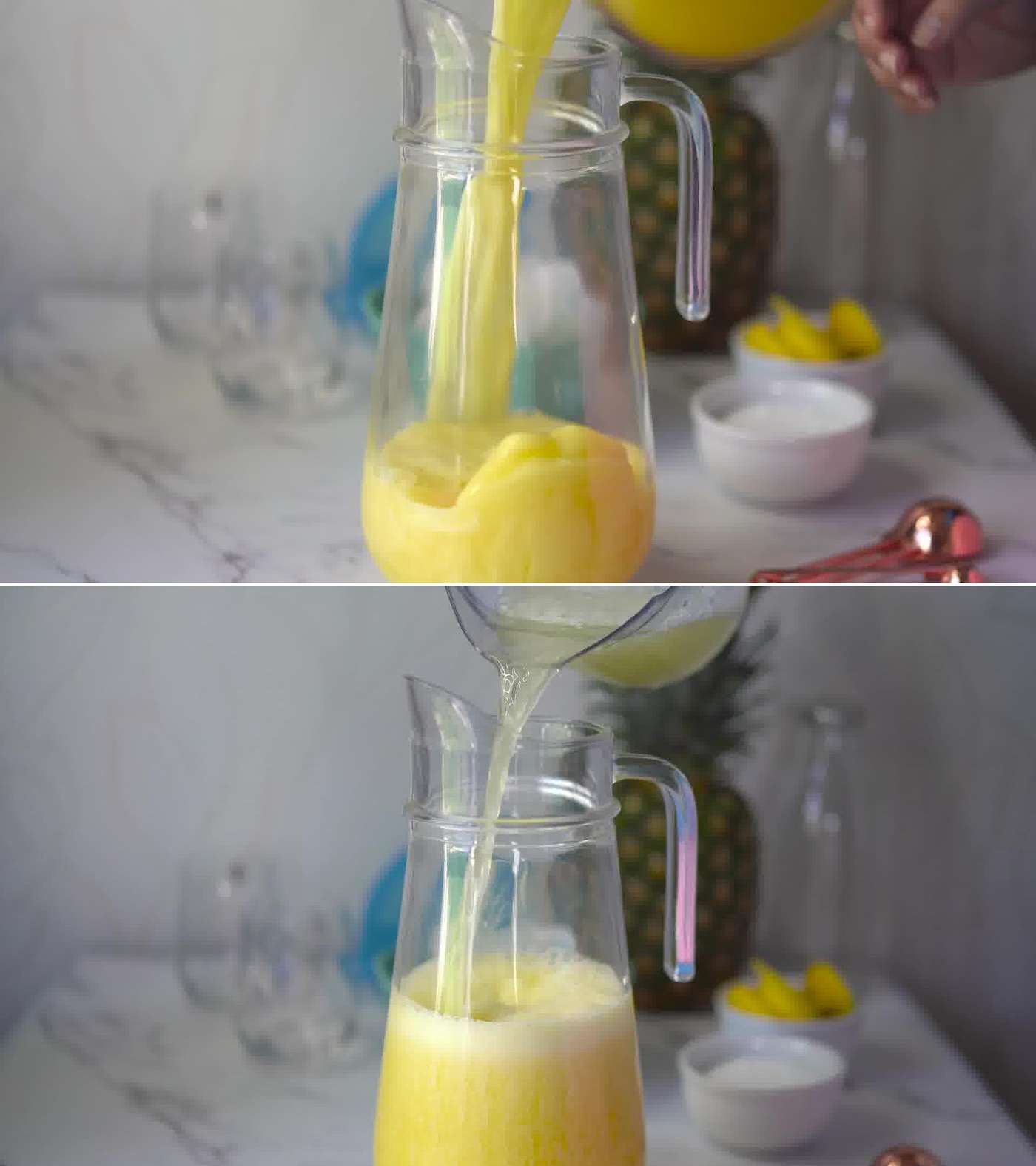 Fresh Pineapple Juice Recipe - Sandhya's Kitchen