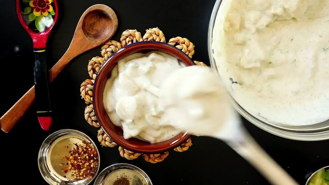 Image of the cooking step-1-3 for Pineapple Raita Recipe - Ananas Raita Recipe