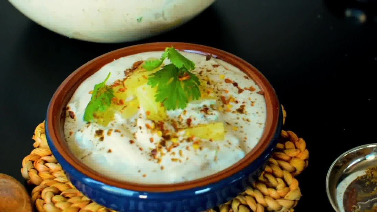 Image of the cooking step-1-5 for Pineapple Raita Recipe - Ananas Raita Recipe