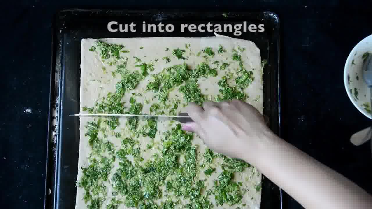 Image of the cooking step-1-7 for Pizza Dough Twists with Parsley