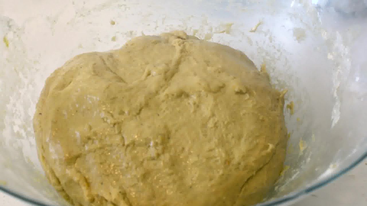 Image of the cooking step-1-9 for Easy Pumpkin Cinnamon Rolls - Pumpkin Cinnamon Bun