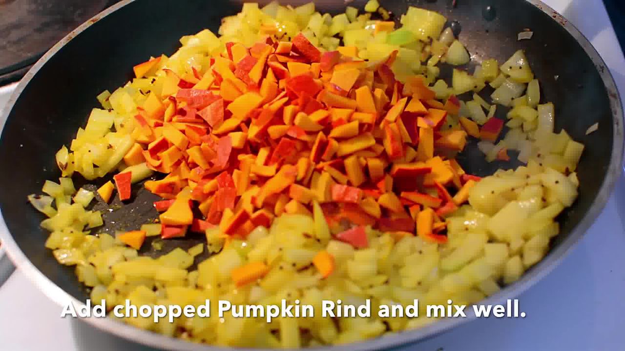 Image of the cooking step-1-6 for Pumpkin Rind Stir-Fry | Kaddu Ke Chilke is Sabji