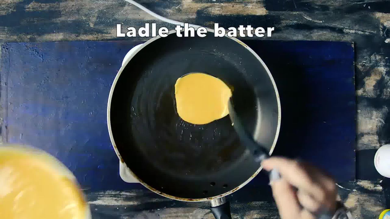 Image of the cooking step-2-2 for Besan Ke Cheele Ka Raita - Chickpea Pancake Yogurt