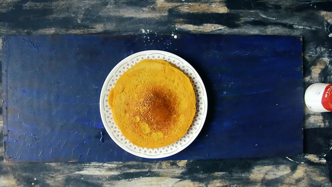 Image of the cooking step-2-8 for Besan Ke Cheele Ka Raita - Chickpea Pancake Yogurt