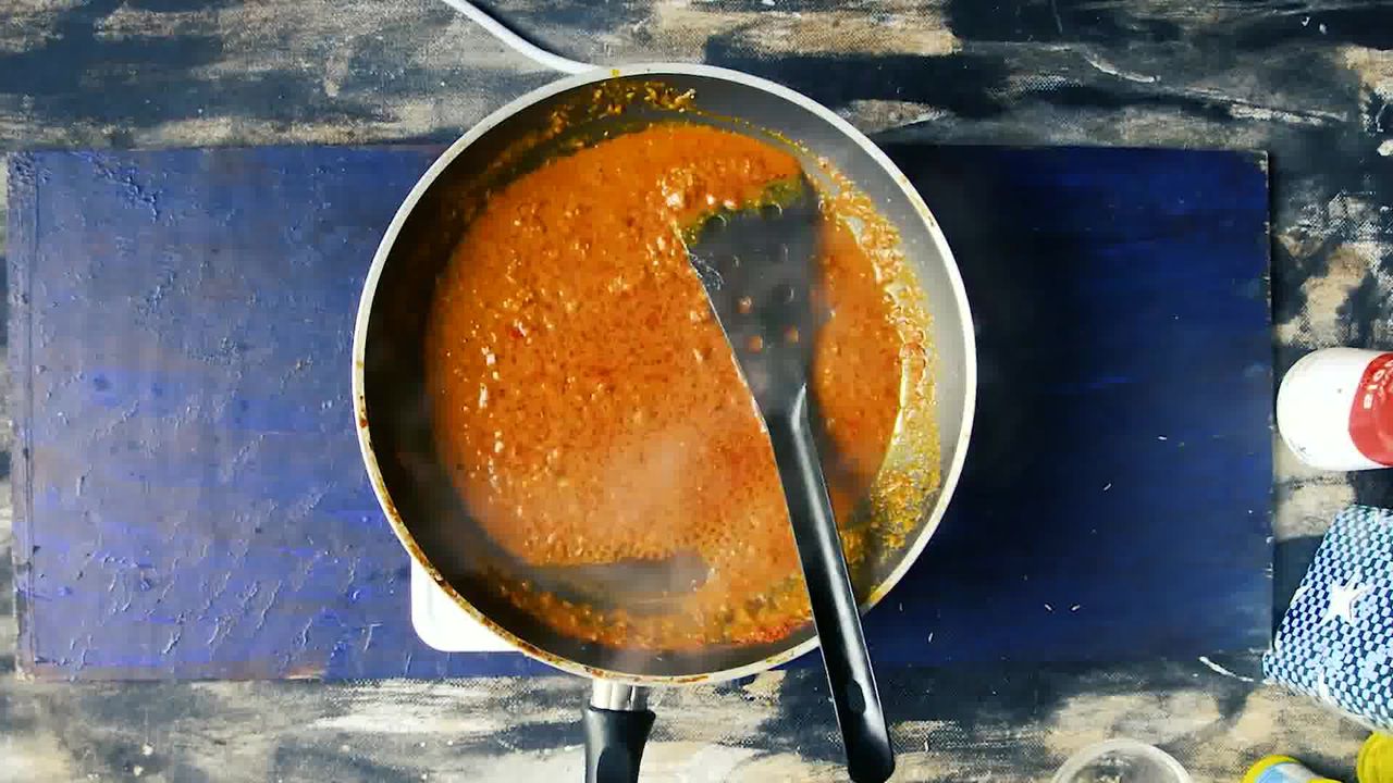 Image of the cooking step-3-4 for Besan Ke Cheele Ki Sabzi - Chickpea Pancake Curry