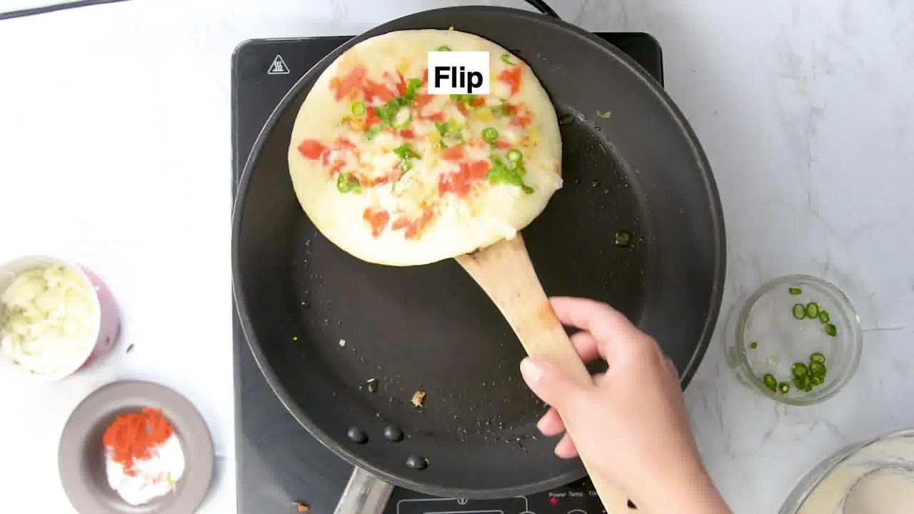 Image of the cooking step-2-9 for Rava Uttapam