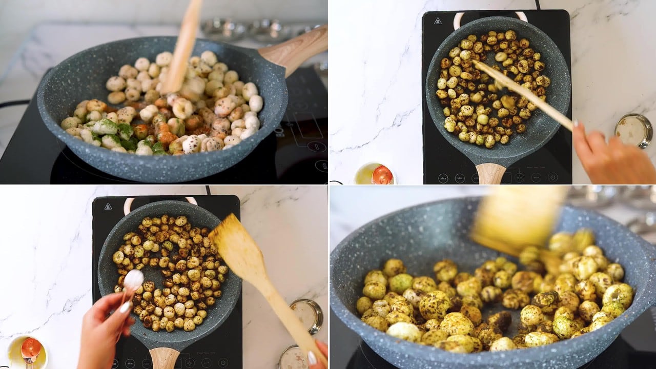 Image of the cooking step-1-4 for Roasted Makhana