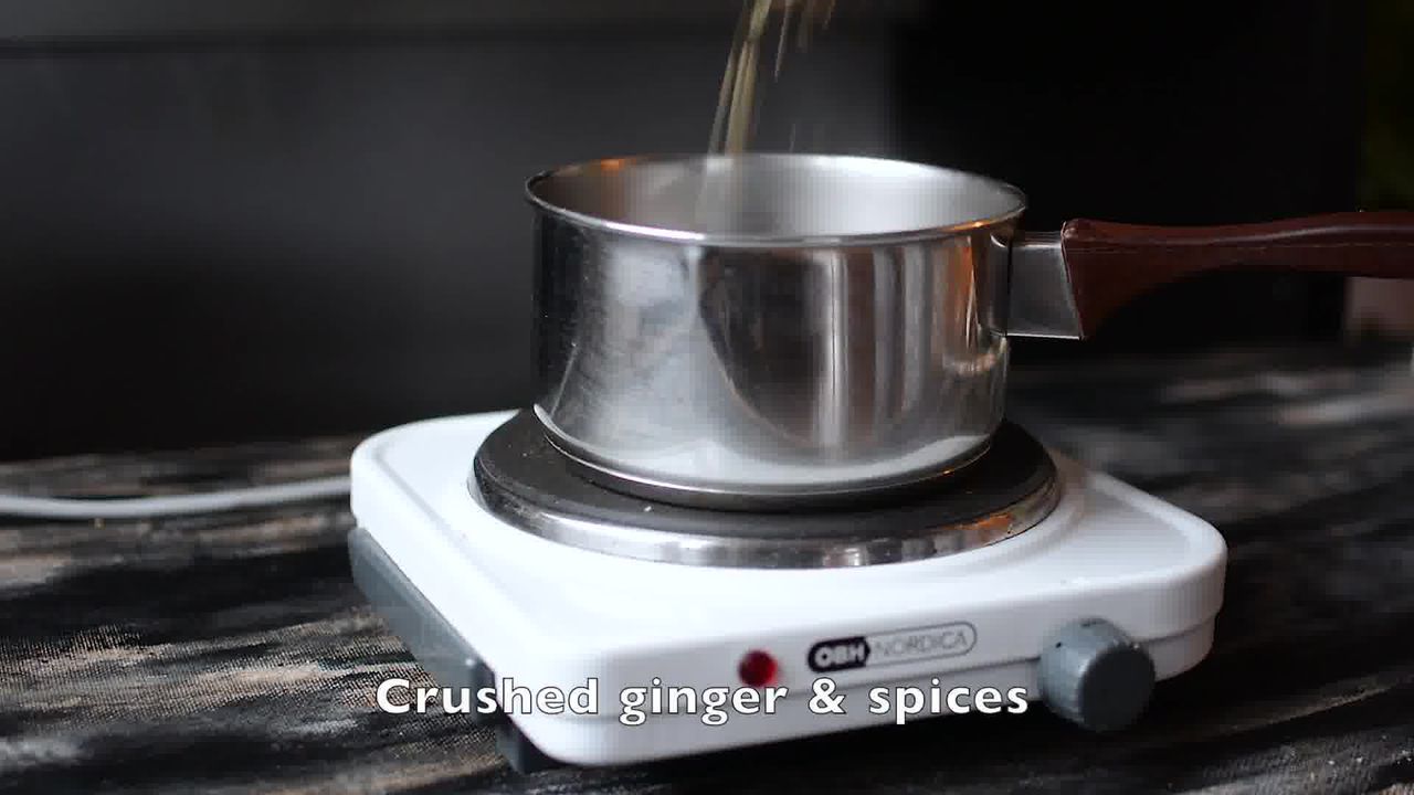 Image of the cooking step-1-3 for Rose Masala Chai Recipe - How to Make Rose Tea