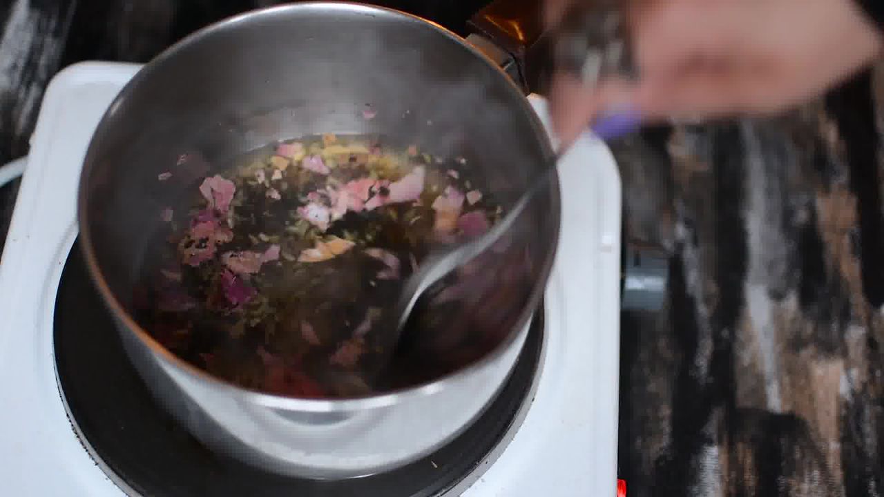 Image of the cooking step-1-5 for Rose Masala Chai Recipe - How to Make Rose Tea