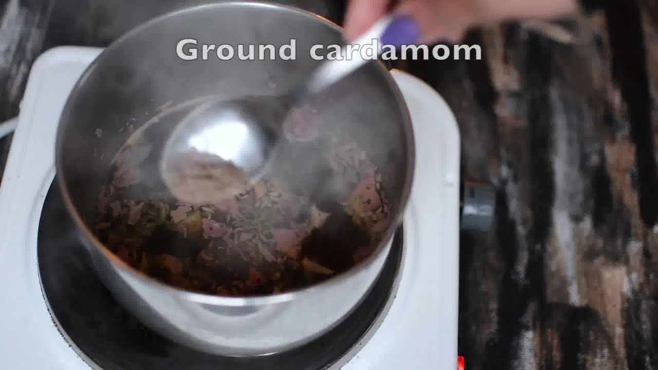 Image of the cooking step-1-6 for Rose Masala Chai Recipe - How to Make Rose Tea