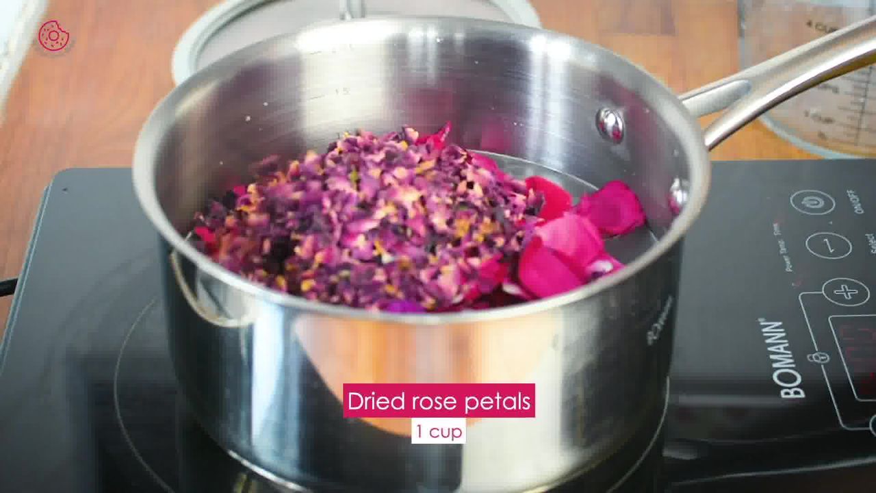 Image of the cooking step-1-3 for How to make Rose Syrup