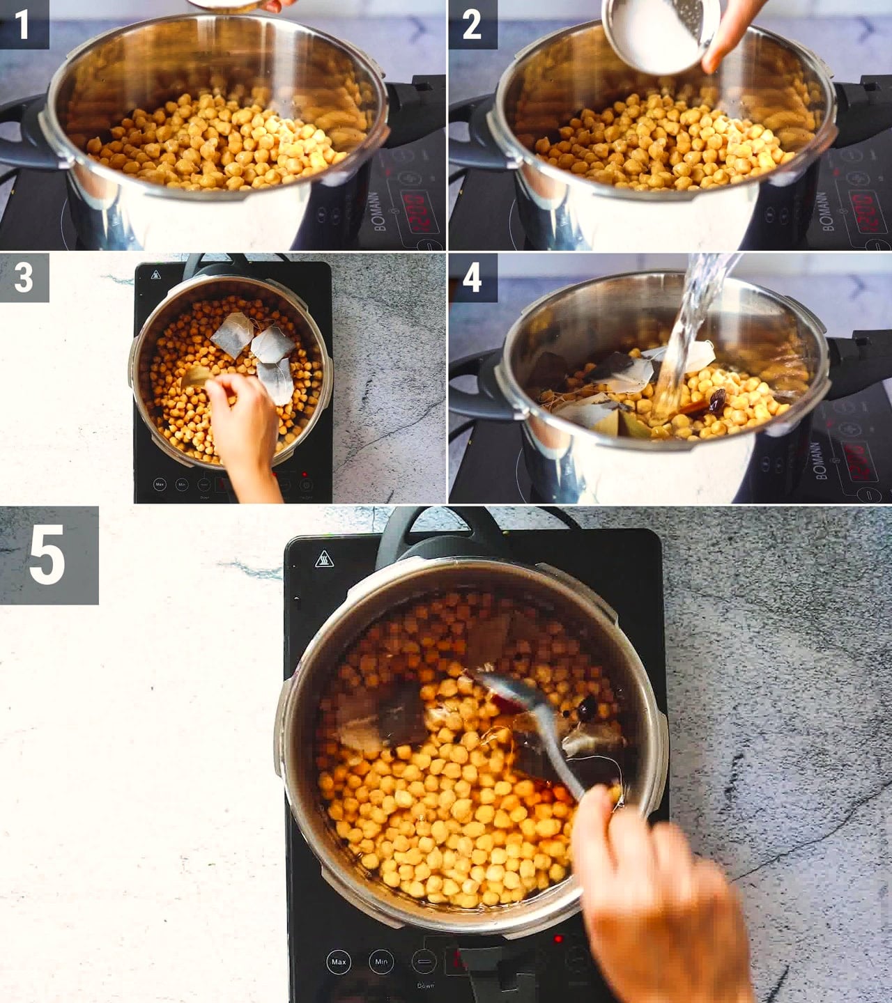 Image of the cooking step-1-2 for Samosa Chaat