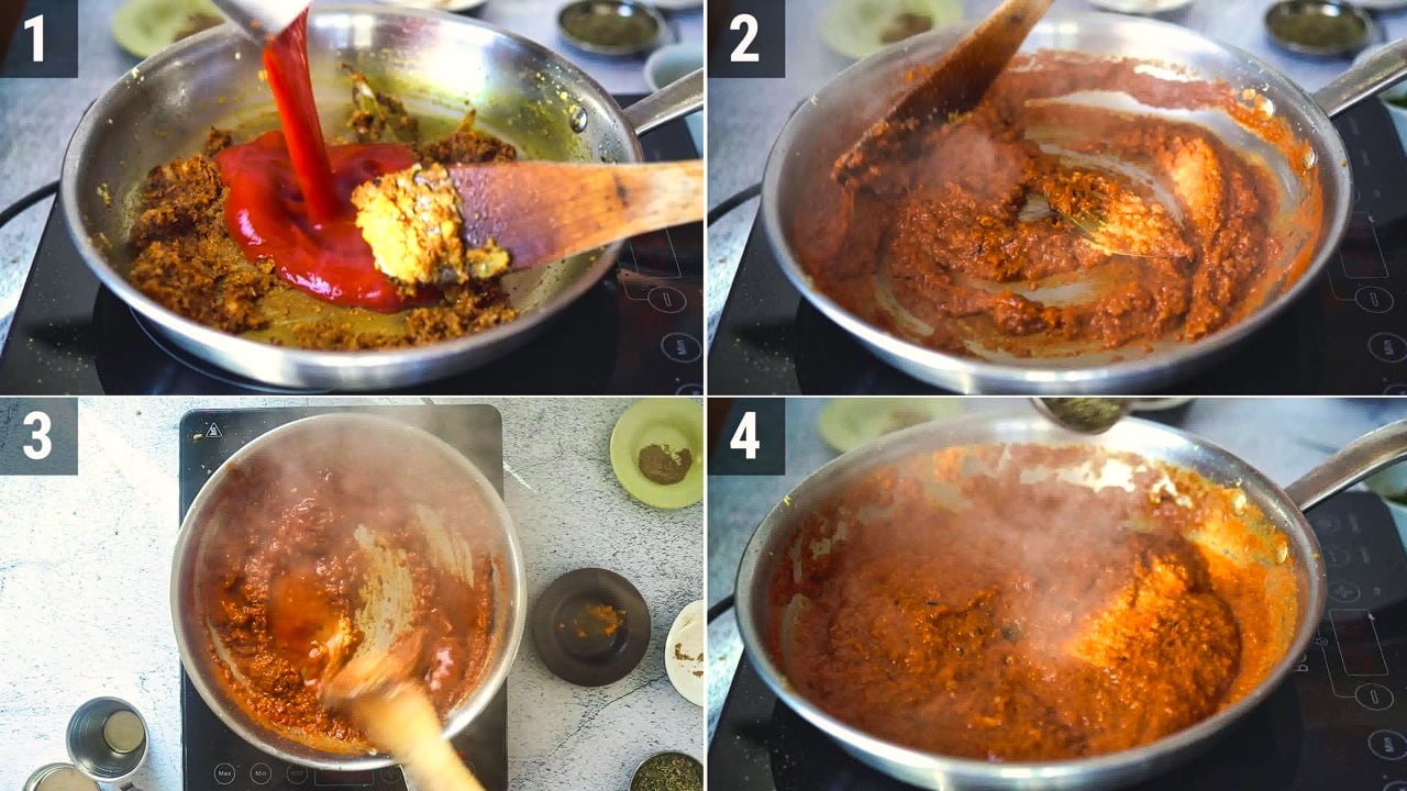 Image of the cooking step-1-6 for Samosa Chaat