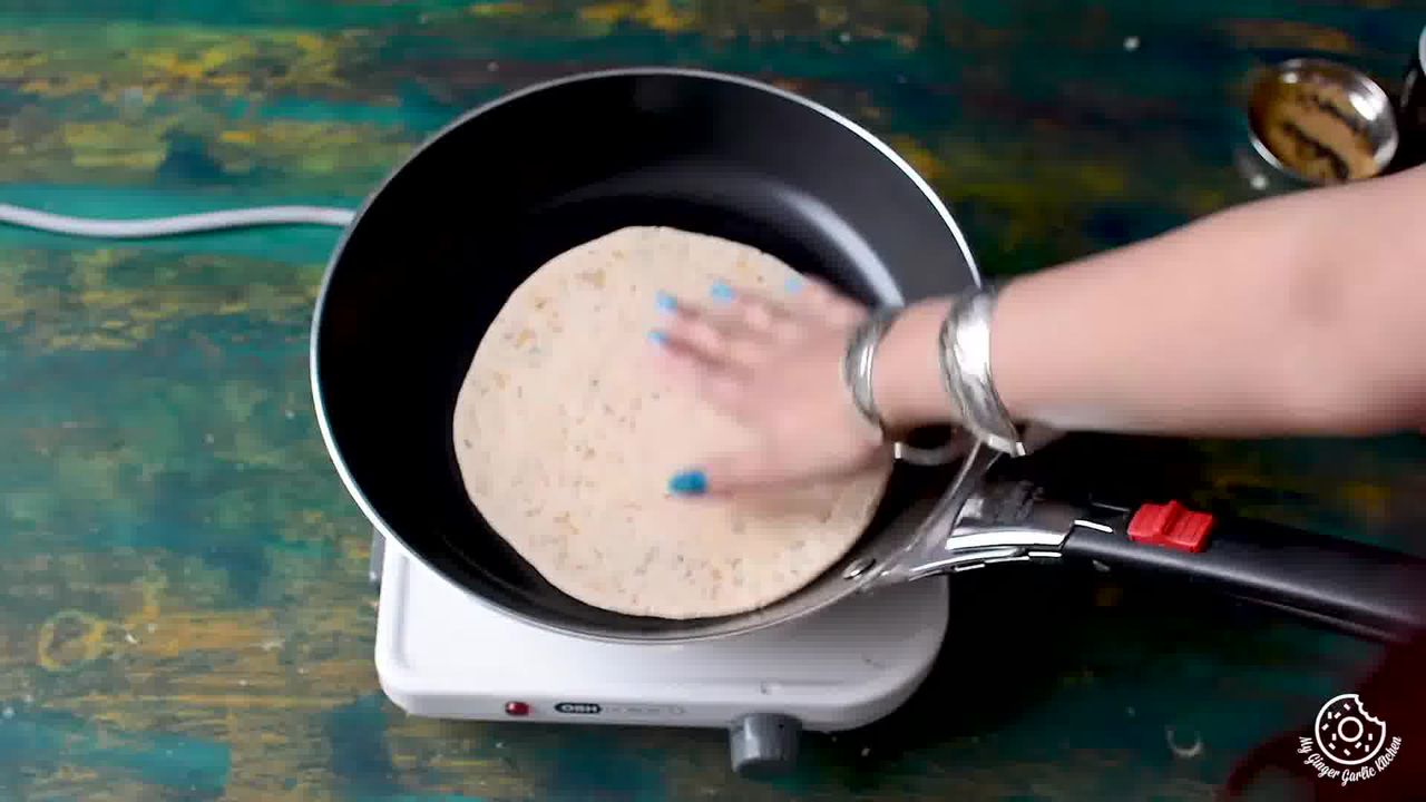 Image of the cooking step-3-6 for Sev Stuffed Paratha Recipe - How To Make Bhujia Paratha