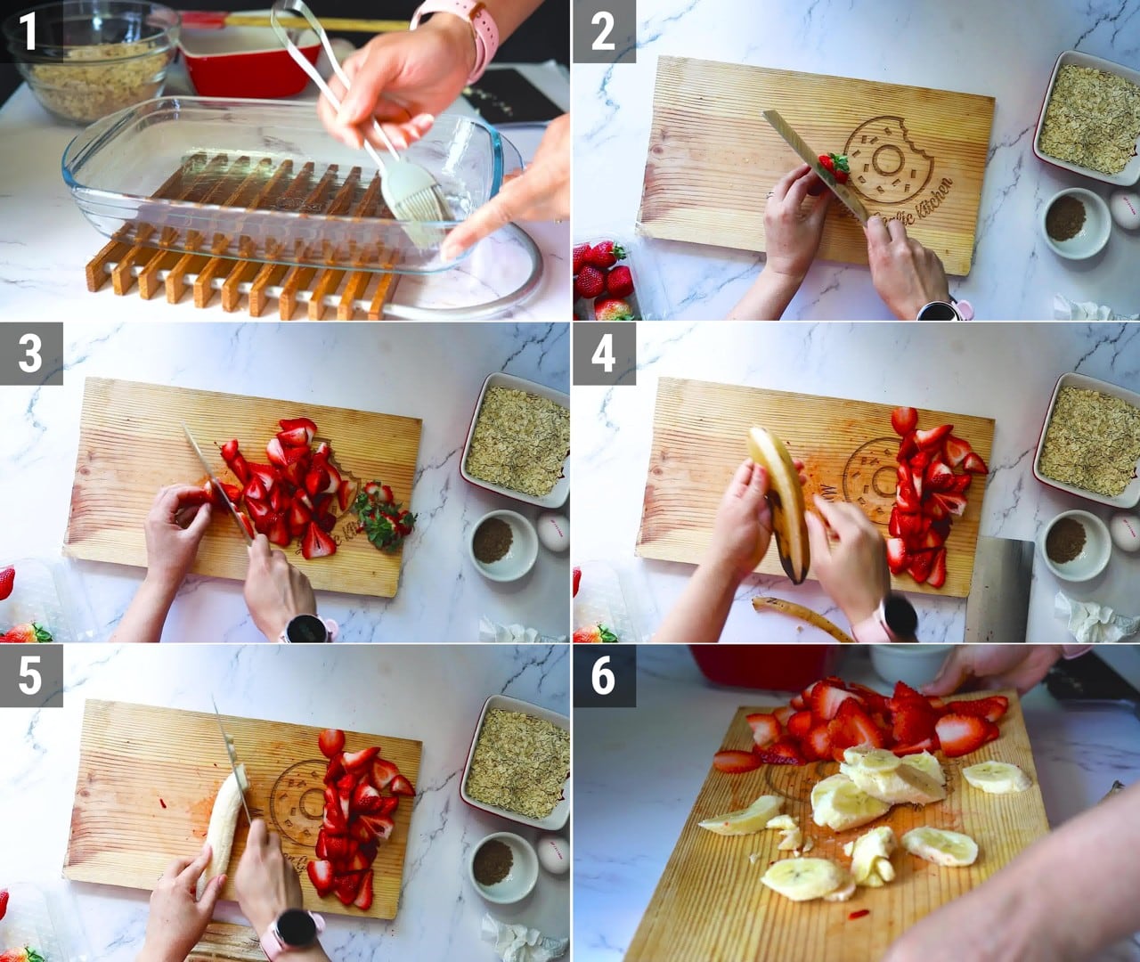 Image of the cooking step-1-1 for Strawberry Baked Oatmeal