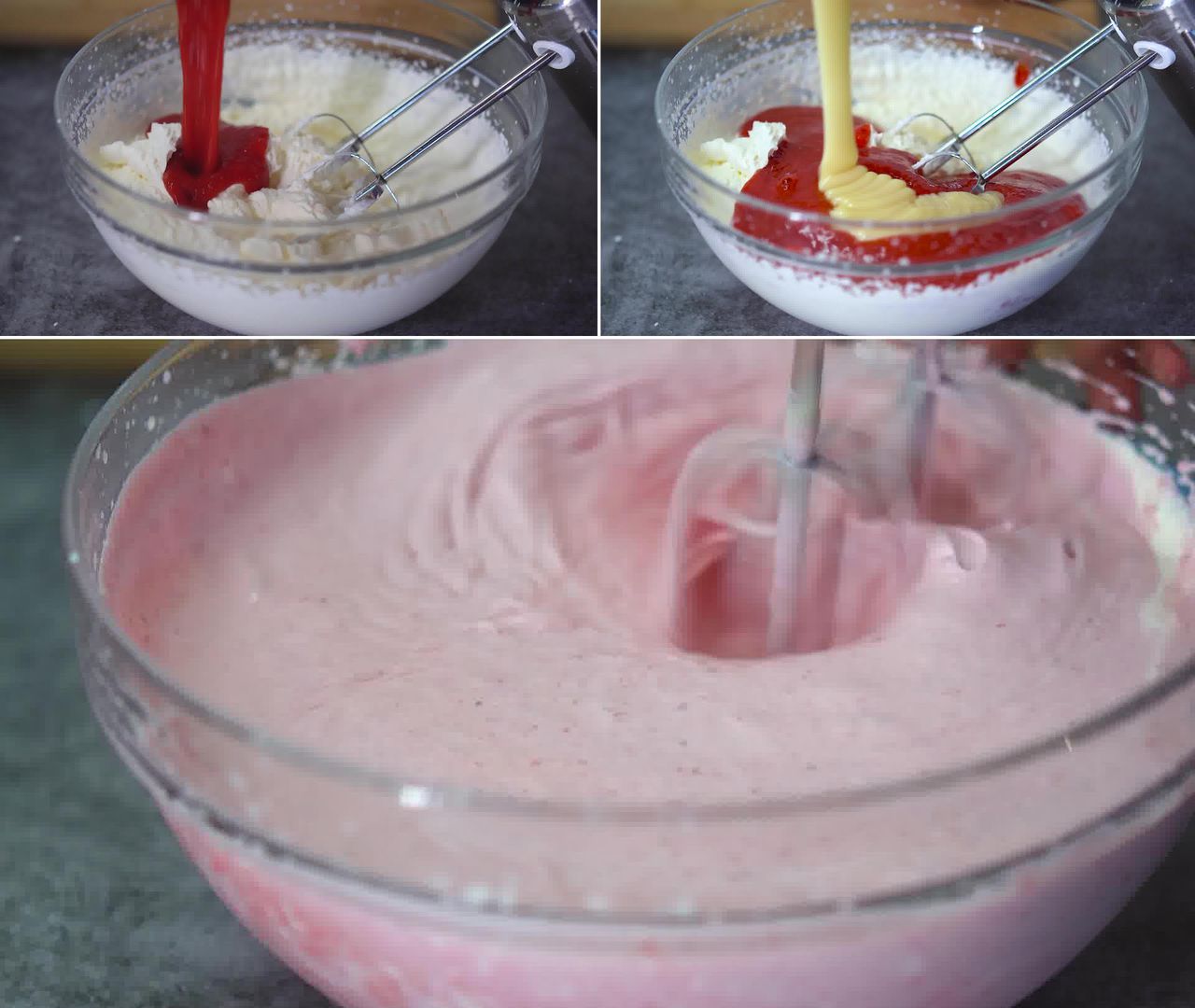 Image of the cooking step-1-3 for Strawberry Ice Cream