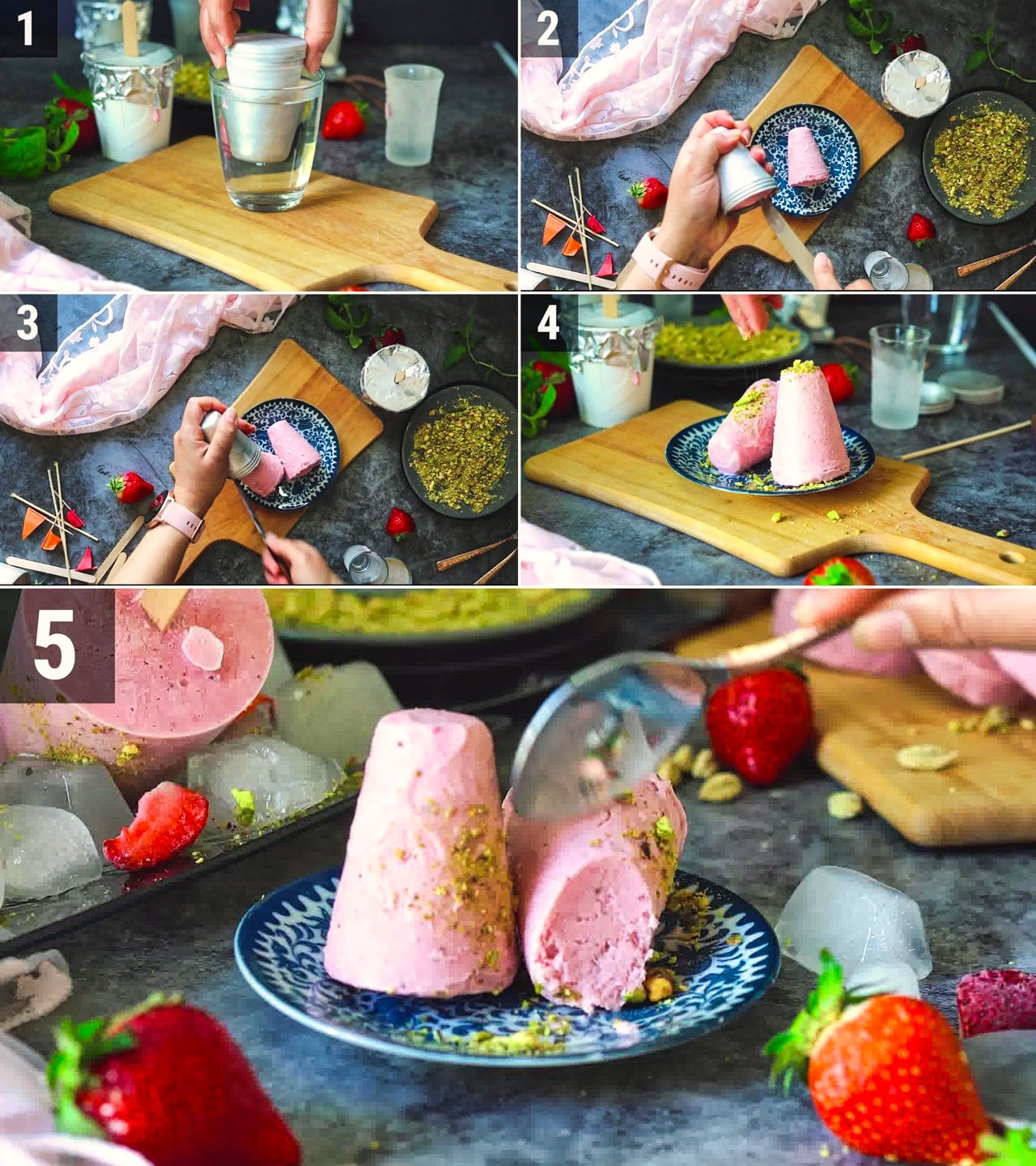 Image of the cooking step-2-2 for Strawberry Kulfi