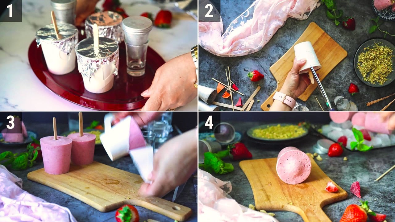 Image of the cooking step-3-2 for Strawberry Kulfi