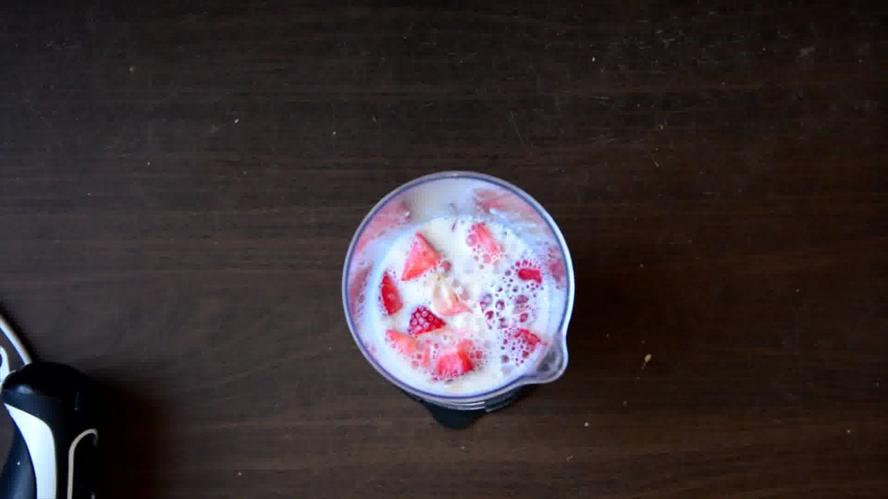 Image of the cooking step-1-1 for Strawberry White Hot Chocolate Recipe