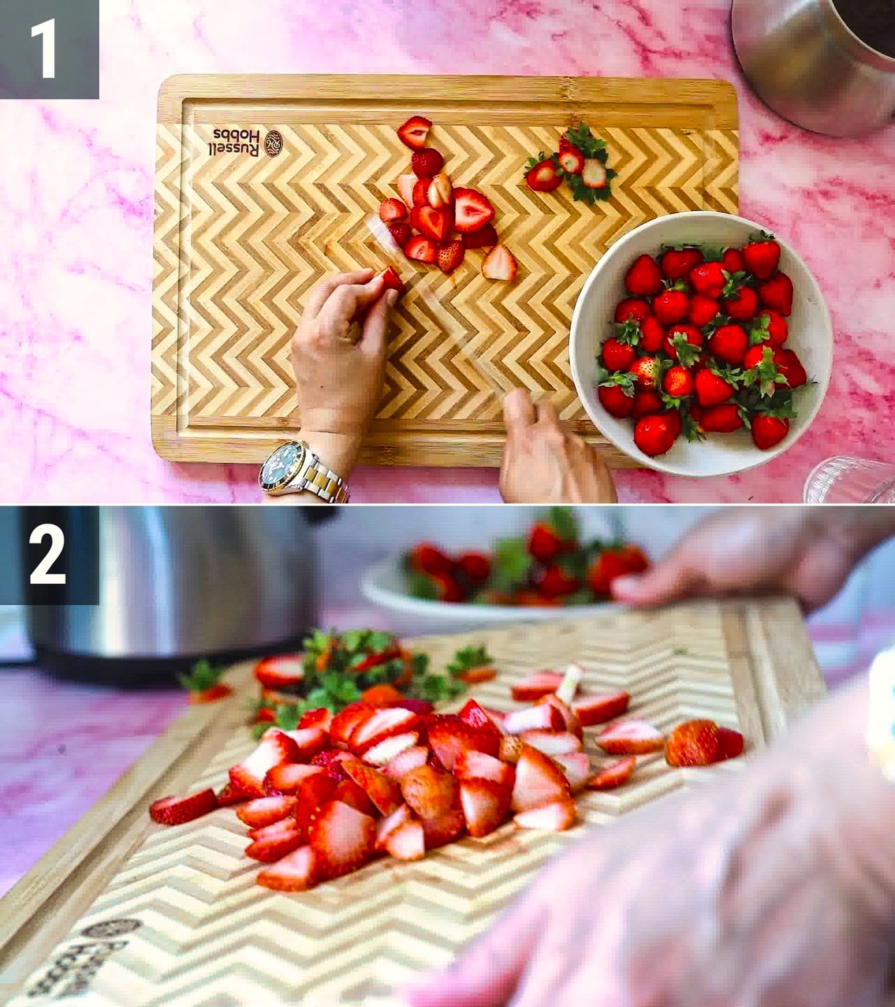 Image of the cooking step-1-1 for Strawberry Yogurt Bark