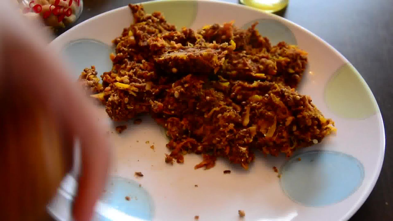 Image of the cooking step-1-11 for Sweet Potato Pumpkin Kebabs - Video Recipe