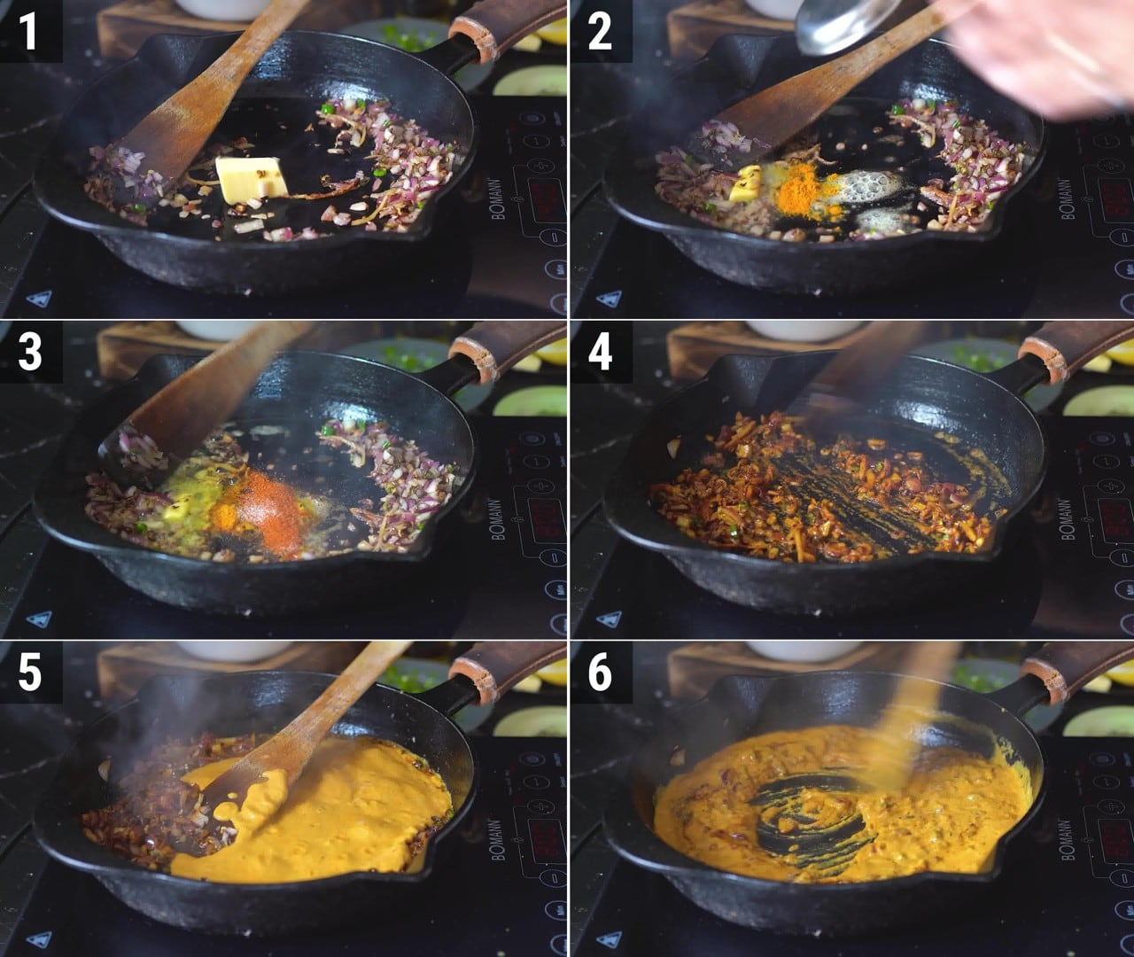 Image of the cooking step-3-2 for Tawa Paneer