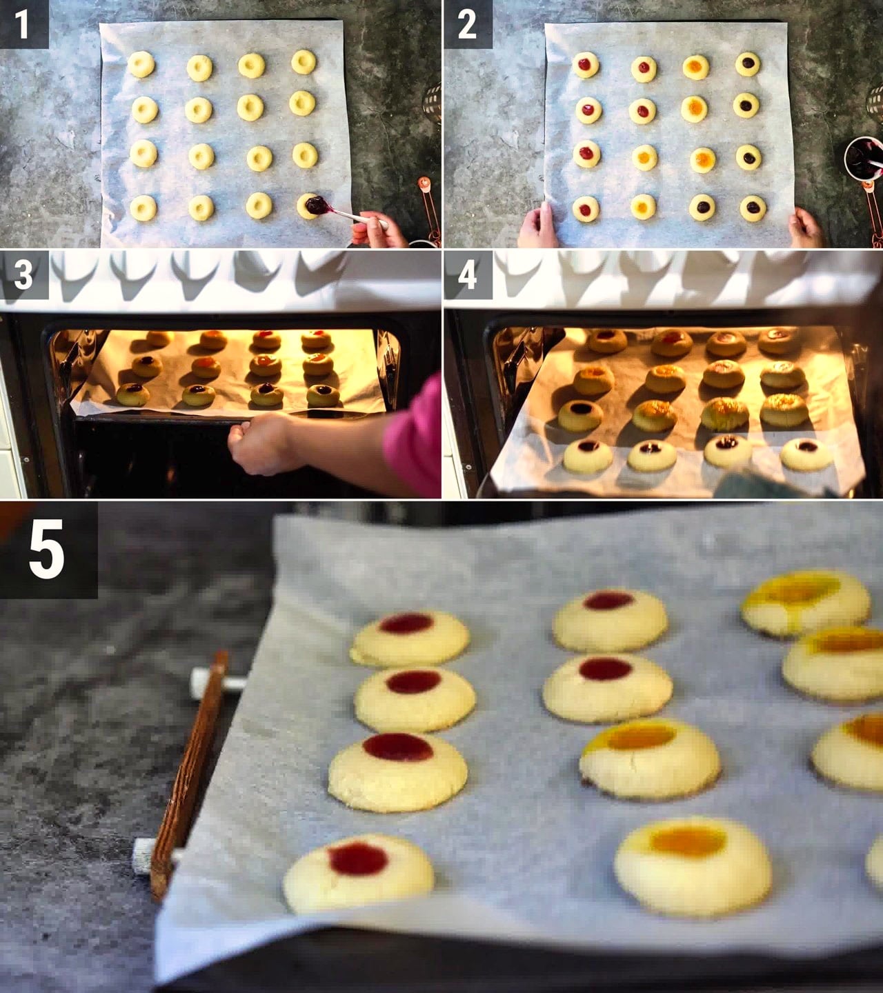 Image of the cooking step-1-5 for Thumbprint Cookies