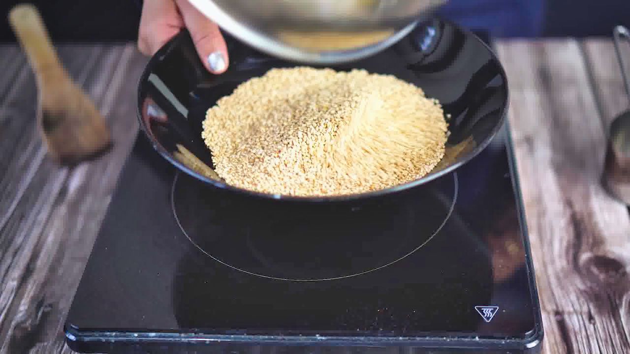 Image of the cooking step-1-3 for Til Burfi - Sesame Seed Fudge