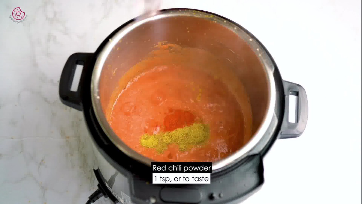 Image of the cooking step-2-4 for Instant Pot Tofu Matar