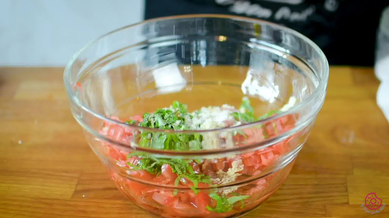 Image of the cooking step-1-3 for Tomato Bruschetta
