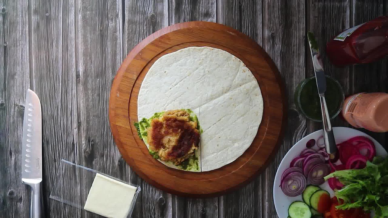Image of the cooking step-1-2 for TikTok Tortilla Wrap Hack (6 Vegetarian Filling Ideas)