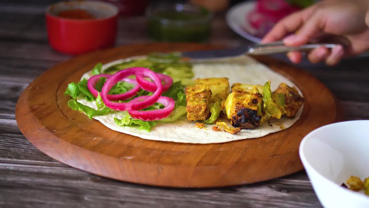 Image of the cooking step-2-4 for TikTok Tortilla Wrap Hack (6 Vegetarian Filling Ideas)