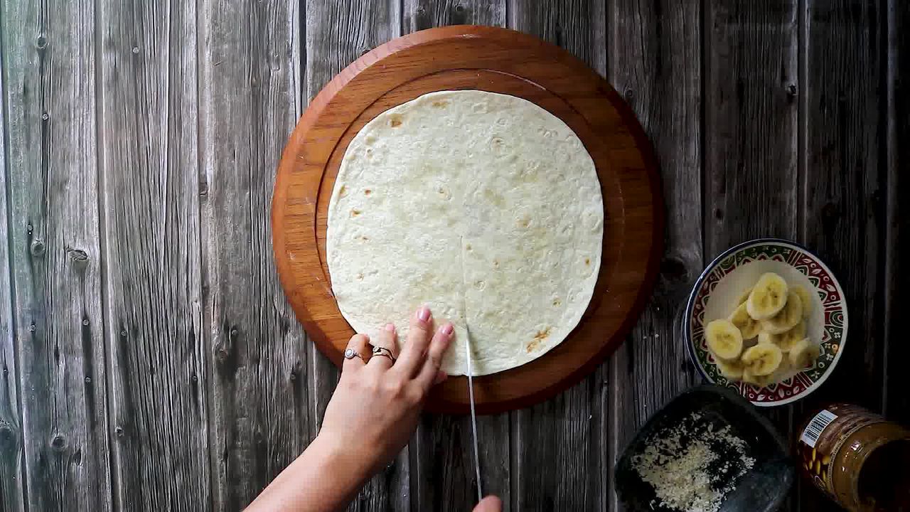 Image of the cooking step-6-1 for TikTok Tortilla Wrap Hack (6 Vegetarian Filling Ideas)